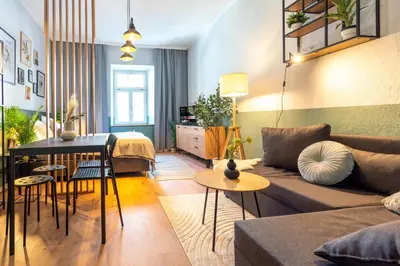 Ein Sitzbereich in der Unterkunft City Center Retreat mitten in Augsburg