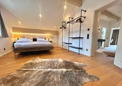 Ein Bett oder Betten in einem Zimmer der Unterkunft Ferienwohnung 