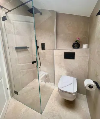 Ein Badezimmer in der Unterkunft Ferienwohnung 