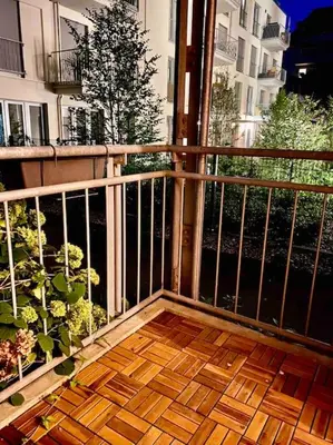 Ein Balkon oder eine Terrasse in der Unterkunft HQ Apartments Munich