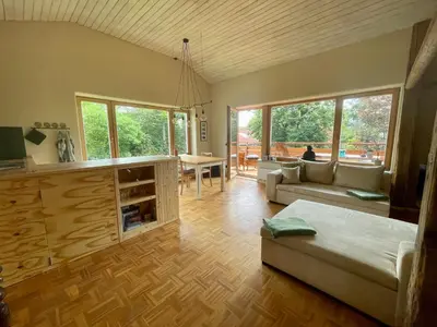 Ein Bett oder Betten in einem Zimmer der Unterkunft Ferienwohnung Lula