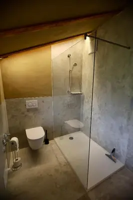 Ein Badezimmer in der Unterkunft Ferienwohnung Lula