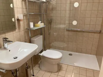 Ein Badezimmer in der Unterkunft Ferienwohnung Lehmann