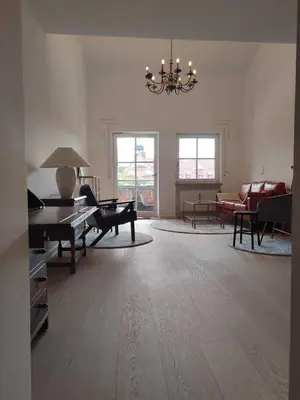 Ein Bett oder Betten in einem Zimmer der Unterkunft Ferien-Loft Resi I - Infrarotsauna
