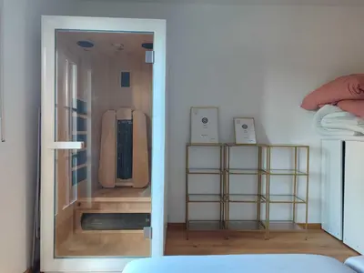 Ein Badezimmer in der Unterkunft Ferien-Loft Resi I - Infrarotsauna