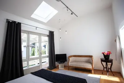 Ein Bett oder Betten in einem Zimmer der Unterkunft Villa Stein