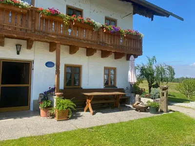 Ein Garten an der Unterkunft Kalbhof
