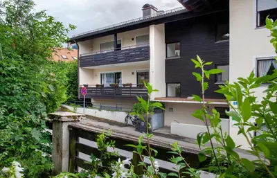 Ein Balkon oder eine Terrasse in der Unterkunft Alpina Apartment