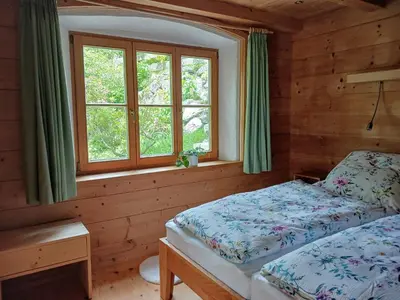 Ein Bett oder Betten in einem Zimmer der Unterkunft Landhaus am Bergfeld