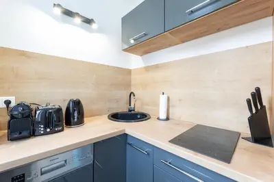 Küche/Küchenzeile in der Unterkunft SweetHome - Maisonette Apartment, Parkplatz, WiFi, nähe Zentrum