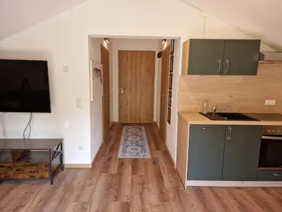 Küche/Küchenzeile in der Unterkunft Ferienwohnung Okami-Familie Bernöcker