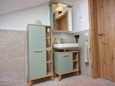 Küche/Küchenzeile in der Unterkunft Ferienwohnung Okami-Familie Bernöcker