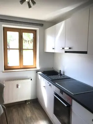 Küche/Küchenzeile in der Unterkunft Apartment Laber