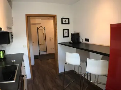 Küche/Küchenzeile in der Unterkunft Apartment Laber