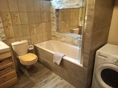 Ein Badezimmer in der Unterkunft Ferienwohnung Linderspitzblick