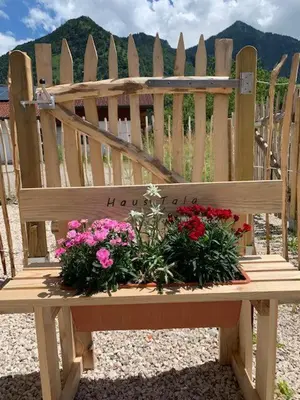 Ein allgemeiner Bergblick oder ein Berglick von der Ferienwohnung aus