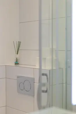 Ein Badezimmer in der Unterkunft SweetHome - Küche, Wifi, Nähe Grünwalder Stadion