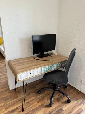 TV/Unterhaltungsangebot in der Unterkunft Mickey Flat 3 Zimmer Wohnung in Vohburg mit Büro