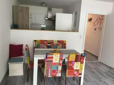 Küche/Küchenzeile in der Unterkunft Ferienwohnung Filli mit Sauna und Pool im Haus