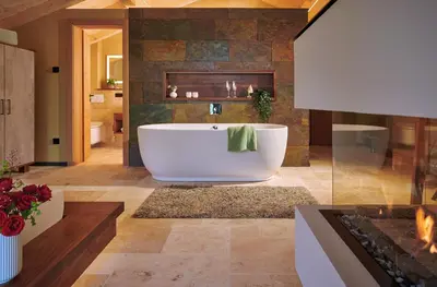 Ein Badezimmer in der Unterkunft ÜbermAlztal Chalet Alzblick Ferienwohnung