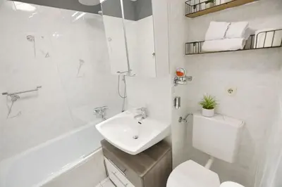 Ein Badezimmer in der Unterkunft ChiemseeTraum