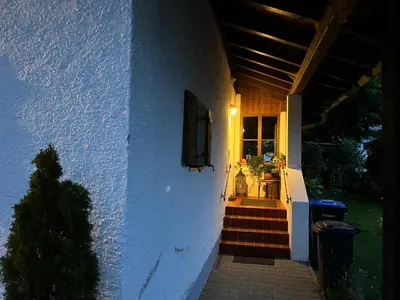 Ein Garten an der Unterkunft Apartment Sachrang