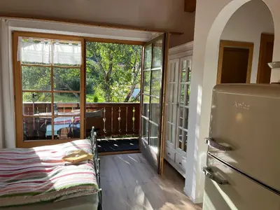 Ein Bett oder Betten in einem Zimmer der Unterkunft Apartment Sachrang