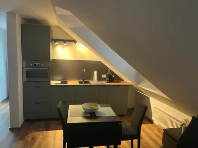 Küche/Küchenzeile in der Unterkunft Binderhof