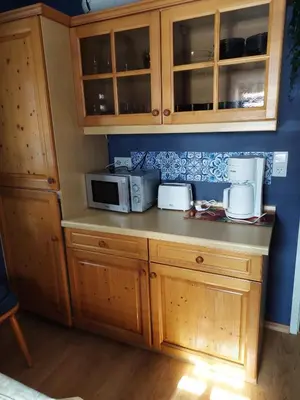 Küche/Küchenzeile in der Unterkunft Altstadthaus an der Kleinen Donau