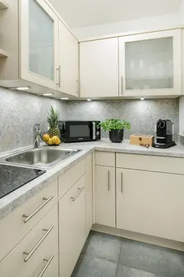Küche/Küchenzeile in der Unterkunft FENJOY Design Studio Apartment