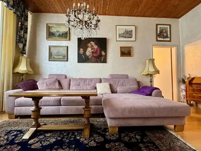 Ein Sitzbereich in der Unterkunft Casa Gabriele