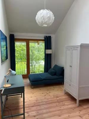 Ein Sitzbereich in der Unterkunft Boschenhof Suite