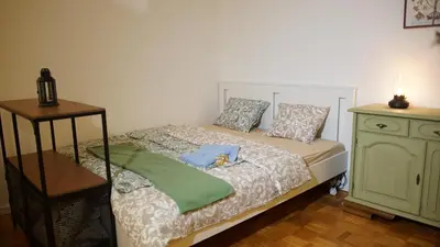 Ein Bett oder Betten in einem Zimmer der Unterkunft Ferienwohnung mit Bergblick & Netflix