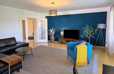 Ein Sitzbereich in der Unterkunft Ferienwohnung Ingolstadt Eichstätt Altmühltal