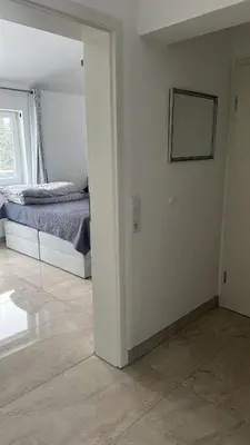 Ein Bett oder Betten in einem Zimmer der Unterkunft Schönes Apartment mit Terrace
