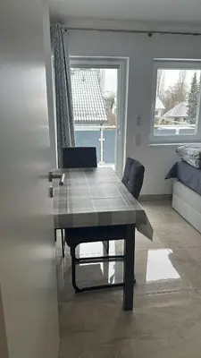 Ein Sitzbereich in der Unterkunft Schönes Apartment mit Terrace
