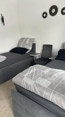 Ein Sitzbereich in der Unterkunft Schönes Apartment mit Terrace