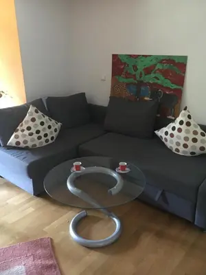 Ein Sitzbereich in der Unterkunft SeelenbaumlerIn