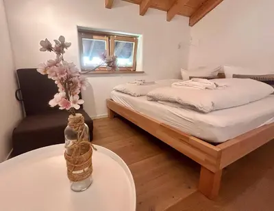 Ein Bett oder Betten in einem Zimmer der Unterkunft Ferienhaus 