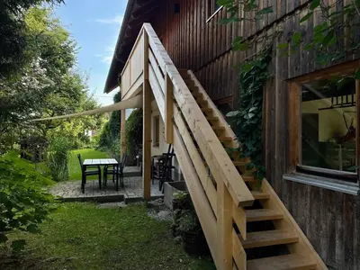 Ein Garten an der Unterkunft Feriendomizil Hafner