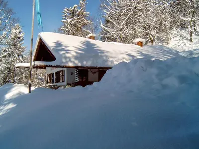 Gästehaus Karwendelblick - FerienwohnungParterre im Winter