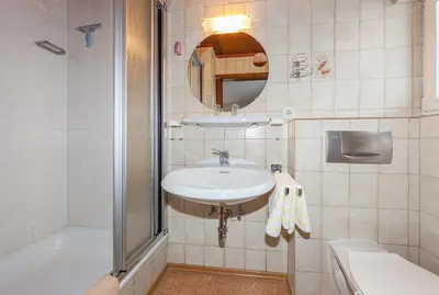 Ein Badezimmer in der Unterkunft Ferienwohnung Nr1