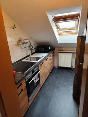 Küche/Küchenzeile in der Unterkunft Schöne Wohnung zentral Ingolstadt