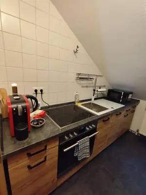 Küche/Küchenzeile in der Unterkunft Schöne Wohnung zentral Ingolstadt