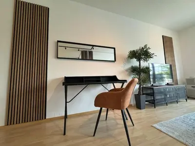 Grundriss der Unterkunft Bavaria Home - Zentral, Küche, Netflix