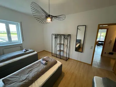 Grundriss der Unterkunft Bavaria Home - Zentral, Küche, Netflix