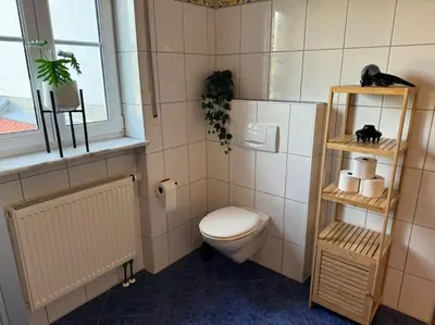 Ein Badezimmer in der Unterkunft Bavaria Home - Zentral, Küche, Netflix