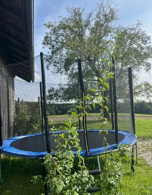 Ein Kinderspielbereich in der Unterkunft Ferienwohnung Metzner