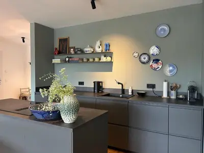 Küche/Küchenzeile in der Unterkunft Ferienwohnung Mühlbach