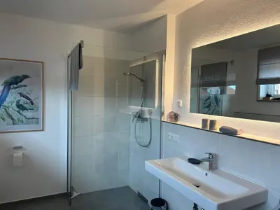 Ein Badezimmer in der Unterkunft Ferienwohnung Mühlbach